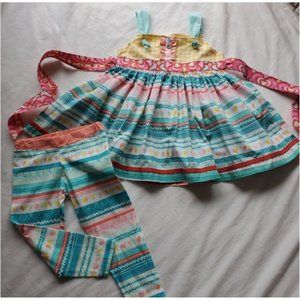 Matilda Jane Platinum Knot + KPea brand (not MJ) Dress is Size 6 / Bottoms 5t